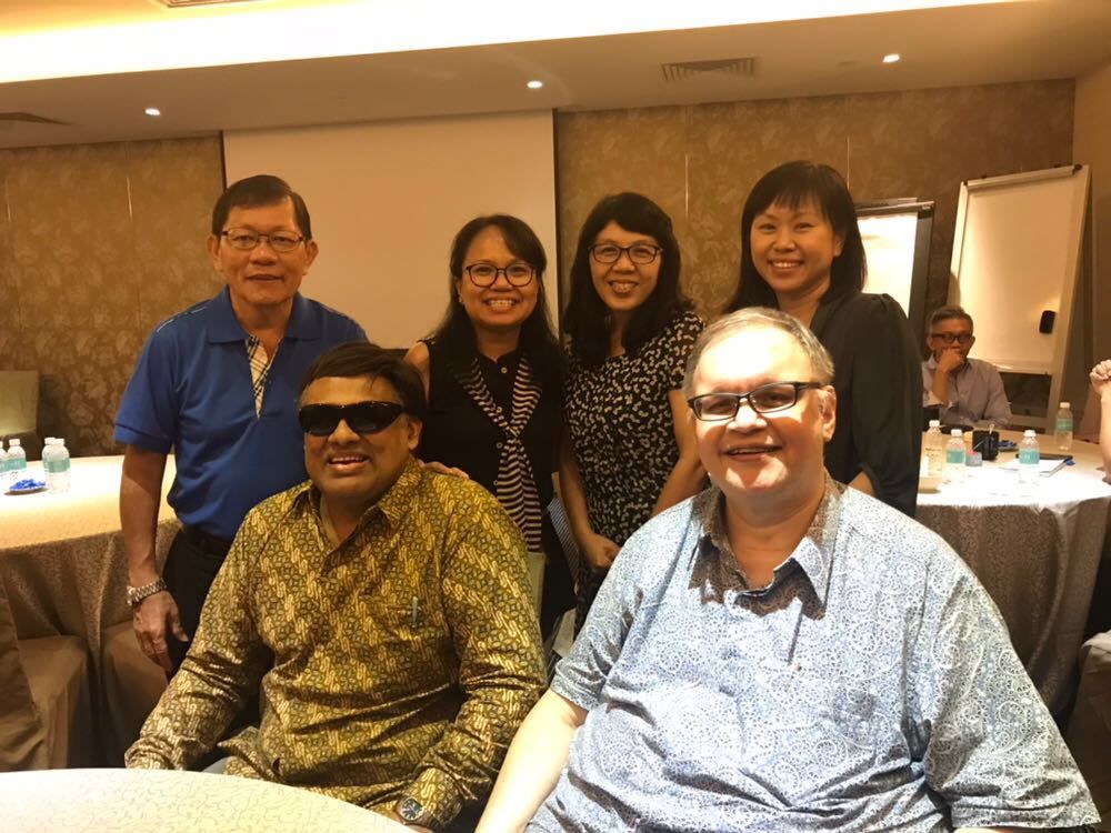 Ian with fellow counsellors